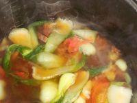 番茄油菜牛肉汤的做法步骤9