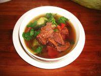 番茄油菜牛肉汤的做法步骤10
