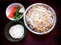 莲藕豆芽的做法步骤1