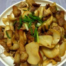 鲜杏鲍菇炒腩肉