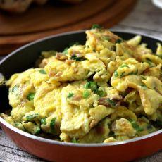 香葱萝卜干炒鸡蛋