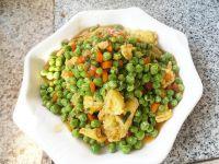 鸡蛋烧豌豆的做法步骤12