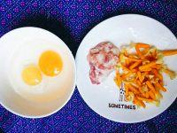 花蕾肉末煎鸡蛋的做法步骤1