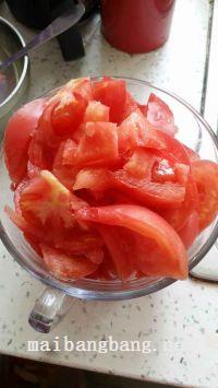 茄汁炖年糕的做法步骤2