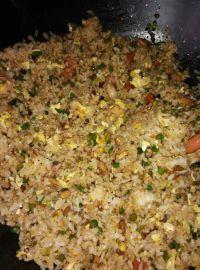 蒜臺炒饭的做法步骤14