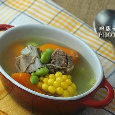 田园青豆排骨汤