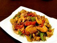 酱爆大虾墨斗鱼的做法步骤10