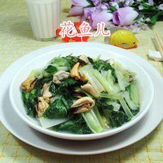 小白菜炒淡菜